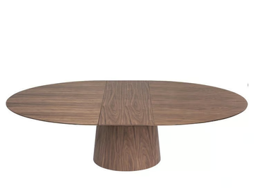 BENVENUTO - Extending round wood veneer dining table by KARE Design - view 3